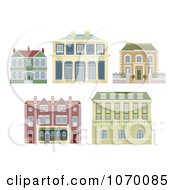 Poster, Art Print Of Old Fashioned Homes And Buildings