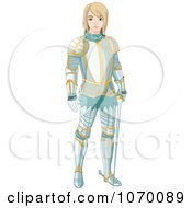 Poster, Art Print Of Young Knight Standing In Armor