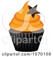 Poster, Art Print Of 3d Halloween Cupcake With A Star