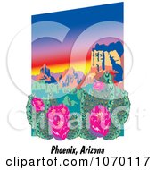 Clipart Desert Scene In Phoenix Arizona Royalty Free Vector Illustration