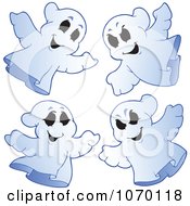 Poster, Art Print Of Spooky Halloween Ghosts