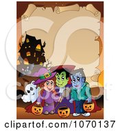 Poster, Art Print Of Halloween Parchment Frame 4