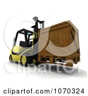 Poster, Art Print Of 3d Crate On A Forklift