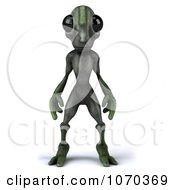 3d Green Alien