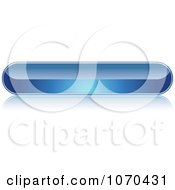 Clipart 3d Blue Shiny Bar Website Button Royalty Free Vector Illustration