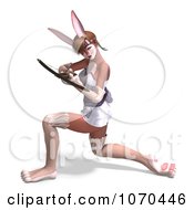 Clipart 3d Sexy Bunny Woman Using A Crossbow 3 Royalty Free CGI Illustration by Ralf61