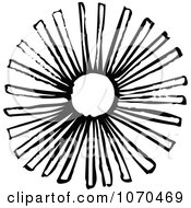 Clipart Black And White Sun 2 Royalty Free Vector Illustration by NL shop