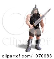 Clipart 3d Strong Medieval Warrior Man With A Sword 2 Royalty Free CGI Illustration by Ralf61