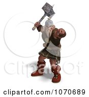 Clipart 3d Strong Medieval Warrior Holding A Hammer 3 Royalty Free CGI Illustration by Ralf61 #COLLC1070689-0172