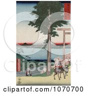 Poster, Art Print Of Mount Fuji From Across Yedo Bay From Rokusozan Kazusa Japan