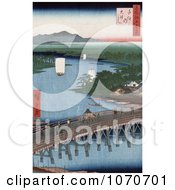Poster, Art Print Of Bridge Of Senju Crossing The Sumida River Japan