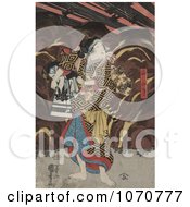 Poster, Art Print Of Actors In The Roles Of Wadai Yoshimori Tomoe Gozen And Yamabuki