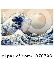 Tsunami Wave Near Mount Fuji The Great Wave Off Kanagawa By Katsushika Hokusai