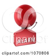 Poster, Art Print Of 3d Fire Alarm Bell With Alarm Text 1