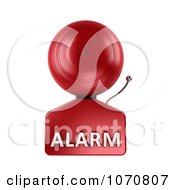 3d Fire Alarm Bell With Alarm Text 1