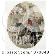 Poster, Art Print Of Crowd Watching Giuseppe Garibaldi On Horseback In Naples Italy