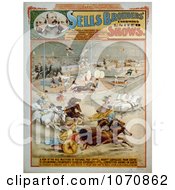 Poster, Art Print Of Circus Acts With People And Animals Under The Big Top