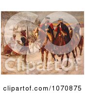 Poster, Art Print Of George Washington And Marquis De Lafayette At Valley Forge