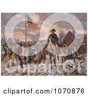 Poster, Art Print Of George Washington On Horseback At Valley Forge