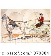 Poster, Art Print Of Woman Riding In A Coach