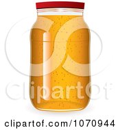Poster, Art Print Of 3d Glass Jar Of Marmalade Jam Or Honey