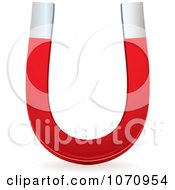 Clipart 3d Red Horseshoe Magnet - Royalty Free Vector Illustration by michaeltravers #COLLC1070954-0111