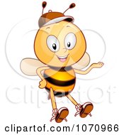 Clipart Bee Student Presenting Royalty Free Vector Illustration