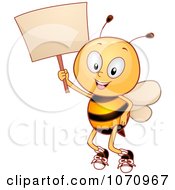 Poster, Art Print Of Bee Student Holding A Sign