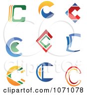 Poster, Art Print Of Colorful Letter C Logos