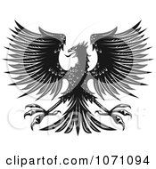 Black And White Heraldic Eagle