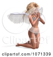 Clipart 3d Angel Or Fairy Kneeling And Praying In A Bikini Royalty Free CGI Illustration by Ralf61 #COLLC1071339-0172