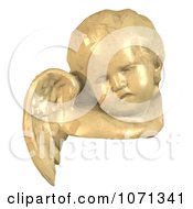 Clipart 3d Angel Face 1 Royalty Free CGI Illustration