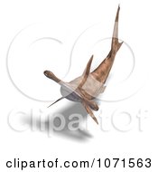 Clipart 3d Brown Hammerhead Shark 1 Royalty Free CGI Illustration
