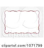 Clipart Gray Red And White Invitation Background With Copyspace Royalty Free Vector Illustration