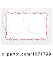 Poster, Art Print Of Gray Red And White Invitation Background With Copyspace