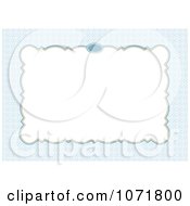 Poster, Art Print Of Blue And White Invitation Background With Copyspace