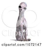 Clipart 3d Alien Dog Sitting With Its Head Cocked Royalty Free CGI Illustration by Ralf61