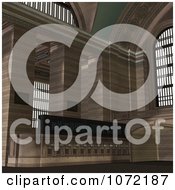 Clipart 3d Interior Of Grand Central Terminal 1 Royalty Free CGI Illustration