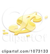 Poster, Art Print Of 3d Liquid Gold Usd Dollar Symbol