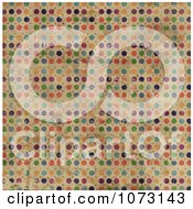 Poster, Art Print Of Grungy Colorful Polka Dot Background