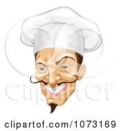 Clipart Evil Male Chef Grinning Royalty Free Vector Illustration