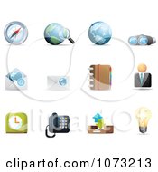 Poster, Art Print Of 3d Web Browser Communication Icon Design Elements 1