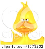 Clipart 3d Mad Yellow Ducky 1 Royalty Free CGI Illustration by Ralf61 #COLLC1073232-0172