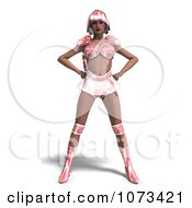 Clipart 3d Super Woman In A Pink Costume Royalty Free CGI Illustration by Ralf61