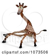 Clipart 3d Clumsy African Giraffe 1 Royalty Free CGI Illustration by Ralf61