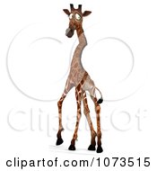 Clipart 3d Scared African Giraffe 2 Royalty Free CGI Illustration by Ralf61
