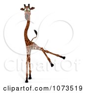 Clipart 3d Clumsy African Giraffe 5 Royalty Free CGI Illustration by Ralf61
