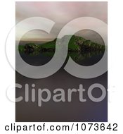 Clipart 3d Tranquil Scenic Waterscape Landscape 5 Royalty Free CGI Illustration by Ralf61