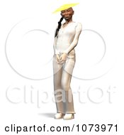 Clipart 3d Chinese Woman Dressed In White Royalty Free CGI Illustration by Ralf61