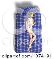 Clipart 3d Young Woman Resting On Her Bed 1 Royalty Free CGI Illustration by Ralf61